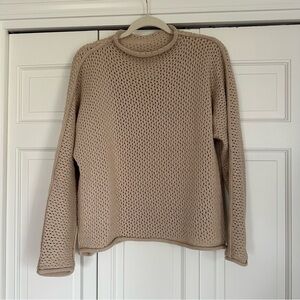Frank & Eileen Sand Monterey Pointelle Sweater